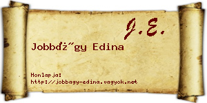 Jobbágy Edina névjegykártya